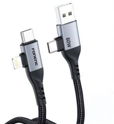  Foneng X92 4-in-1 (60W) USB/USB-C - USB-C/Lightning 1 Black (X92-CA-FIO)