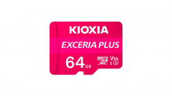  MicroSDXC  64GB UHS-I/U3 Class 10 Kioxia Exceria Plus R100MB/s (LMPL1M064GG2) -  1