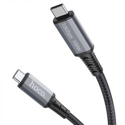  Hoco US01 USB Type-C - USB Type-C (10Gbps), 100W, 1.2 , Black (US0112B) -  2