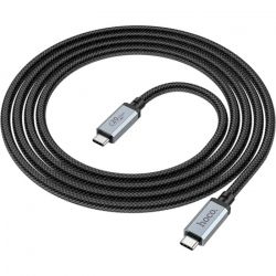  Hoco US05 USB Type-C - USB Type-C (40Gbps), USB4, 100W, 2 , Black (US052B) -  3