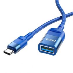  Hoco U107 USB Type-C - USB V 3.0 (M/F), 1.2 ,  (U107CU3BL)