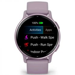 - Garmin Vivoactive 5 Metallic Orchid Aluminum Bezel with Orchid Case and Silicone Band (010-02862-53) -  7