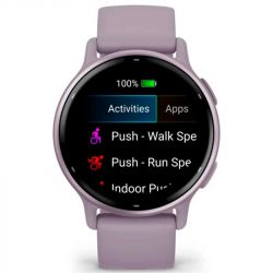�����-���� Garmin Vivoactive 5 Metallic Orchid Aluminum Bezel with Orchid Case and Silicone Band (010-02862-53) - �������� 7