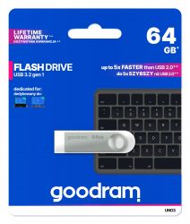 - USB3.2 64GB Goodram UNO3 (UNO3-0640S0R11) -  3