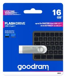 - USB3.2 16GB Goodram UNO3 (UNO3-0160S0R11) -  3