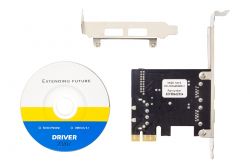   Frime PCI-E to USB3.0 (2 ) +19pin VIA VL805 (ECF-PCIEtoUSB005.LP) -  4