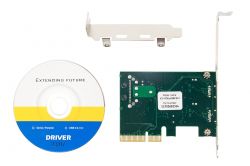   Frime PCI-E to USB3.1 TYPE-C (2 ) ASM1142 (ECF-PCIEtoUSB010.LP) -  2