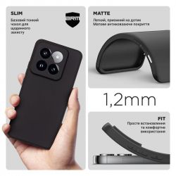 �����-�������� Armorstandart Matte Slim Fit ��� Xiaomi 14 Pro Camera cover Black (ARM72981) - �������� 3