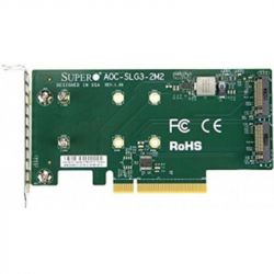  RAID SSD Supermicro NVME AOC CARD AOC-SLG3-2M2-O -  2