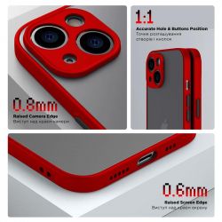 Чехол-накладка Armorstandart Frosted Matte для Xiaomi Redmi Note 13 5G Red (ARM71884) - Картинка 3