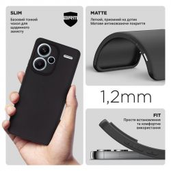 - Armorstandart Matte Slim Fit  Xiaomi Redmi Note 13 Pro+ 5G Camera cover Black (ARM71860) -  3