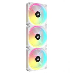  Corsair iCUE Link QX120 RGB PWM PC Fans Starter Kit with iCUE Link System Hub White (CO-9051006-WW) -  9