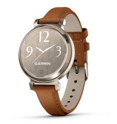 - Garmin Lily 2 Cream Gold with Tan Leather Band (010-02839-60) -  1