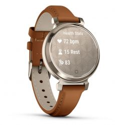 - Garmin Lily 2 Cream Gold with Tan Leather Band (010-02839-60) -  3