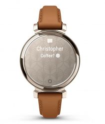 Смарт-часы Garmin Lily 2 Cream Gold with Tan Leather Band (010-02839-60) - Картинка 4