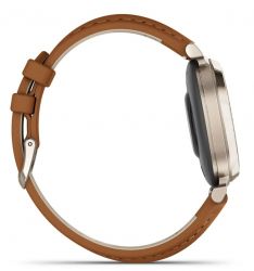 - Garmin Lily 2 Cream Gold with Tan Leather Band (010-02839-60) -  5