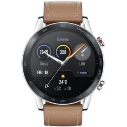 - Huawei Honor Magic Watch 2 46mm with Brown Leather Strap (MNS-B39)