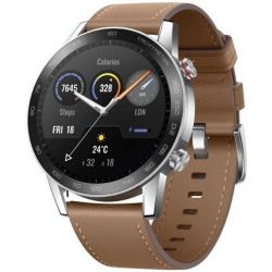 - Huawei Honor Magic Watch 2 46mm with Brown Leather Strap (MNS-B39) -  4