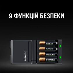 Зарядний пристрій Duracell CEF27 + AA NI-MH 1300 mAh 2шт + AAA NI-MH 750 mAh 2шт - Картинка 2