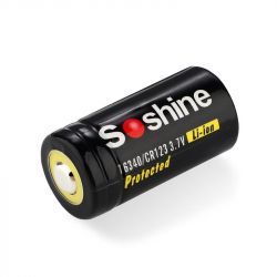  Soshine Protected CR123A/16340 3.7V 700mAh 1