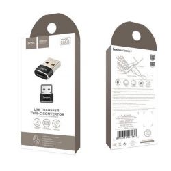  Hoco UA6 USB Type-C - USB (F/M), Black (UA6B) -  3