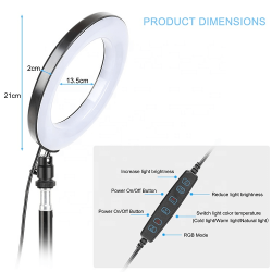 ��������� USB RGB LED-����� Zomei RGB108 8" + ������ 0.45 � (RGB108) - �������� 7