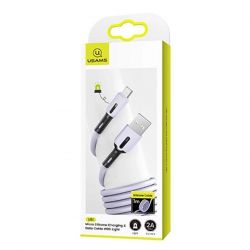 Кабель Usams US-SJ432 USB - Micro USB, 1 м, Purple (SJ432USB04) - Картинка 2