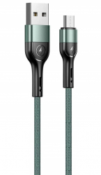  Usams US-SJ450 USB - Micro USB, 1 , Green (SJ450ZJ02)