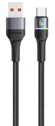  Usams US-SJ536 USB - USB Type-C, 1.2 , Black (SJ536USB01) -  1