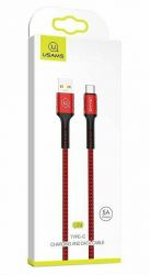  Usams US-SJ289 USB - USB Type-C, 1.2 , Red (SJ289USB02) -  2