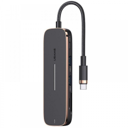  USB Type-C Usams US-SJ575 6in1 Multifunctional Black (SJ575HUB01) -  1