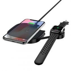    Usams US-CD89 2in1 Wireless Charger 10W Black (CD89JN01) -  2