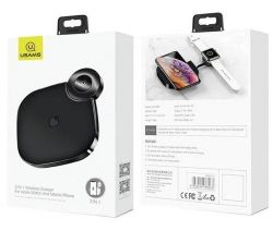    Usams US-CD89 2in1 Wireless Charger 10W Black (CD89JN01) -  3
