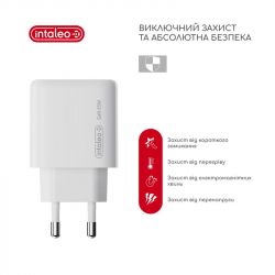    Intaleo TCG65GAN 2USB-C PD+USB-A QC 3.0 White (1283126559525) -  5
