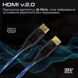  Promate ProLink HDMI - HDMI v.2.0 (M/M), 1.5 , Black (prolink4k60-150) -  3