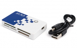   USB 2.0 Atcom TD2029 MS, SD, microSD/TF, M2 Black (AT10729) -  1