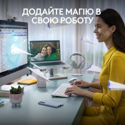 Комплект (клавиатура, мышь) беспроводной Logitech Signature Slim Combo MK950 OffWhite (920-012491) - Картинка 2