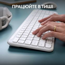Комплект (клавиатура, мышь) беспроводной Logitech Signature Slim Combo MK950 OffWhite (920-012491) - Картинка 6