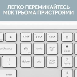 Комплект (клавиатура, мышь) беспроводной Logitech Signature Slim Combo MK950 OffWhite (920-012491) - Картинка 7