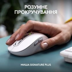 Комплект (клавиатура, мышь) беспроводной Logitech Signature Slim Combo MK950 OffWhite (920-012491) - Картинка 8