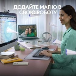 Комплект (клавіатура, миша) бездротовий Logitech Signature Slim Combo MK950 Graphite (920-012490) - Картинка 2