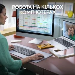 Комплект (клавіатура, миша) бездротовий Logitech Signature Slim Combo MK950 Graphite (920-012490) - Картинка 3