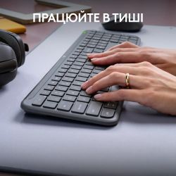Комплект (клавіатура, миша) бездротовий Logitech Signature Slim Combo MK950 Graphite (920-012490) - Картинка 6
