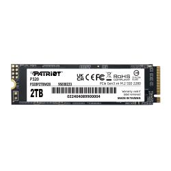 SSD ���������� Patriot P320 2TB M.2 2280 PCIe 3.0 x4 NVMe TLC (P320P2TBM28)