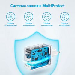 Сетевое зарядное устройство Anker PowerPort 312 White, 20 W USB Type-C (A2348G21) - Картинка 4