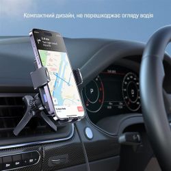 Бездротовий зарядний пристрій СolorWay AutoSense Car Wireless Charger 2 (Dashboard+Air Vent) 15W (CW-CHAW040Q-BK) - Картинка 15