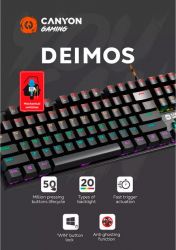 Клавиатура Canyon Deimos GK-4 Rainbow LED ENG/UKR USB Black (CND-SKB4-US) - Картинка 4