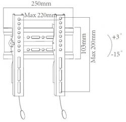 Кронштейн X-Digital Steel ST215 Black (VESA200х200) - Картинка 2