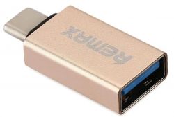 ������� Remax Glance USB-USB Type-C RA-OTG1 Gold (6954851289753) - �������� 3