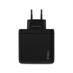 ������� �������� ���������� Ttec SmartCharger Trio GAN 2�USB-C/USB-A /120�� Black (2SCG04S) - �������� 2